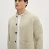 Bomber a Coste in Lana Cardata