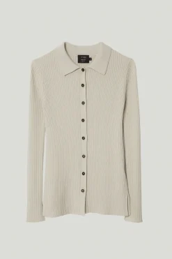 Camicia a Coste in Lana Merino