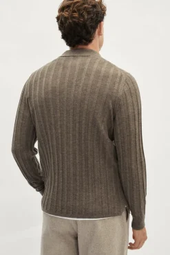 Camicia a Coste in Lana Ultrasoft