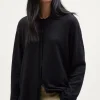 Camicia A Manica Lunga In Lino Cotone