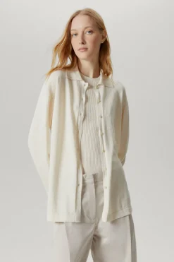 Camicia A Manica Lunga In Lino Cotone