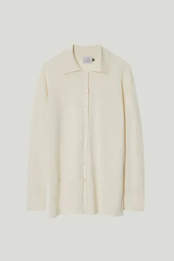Camicia A Manica Lunga In Lino Cotone