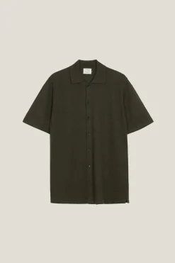 Camicia a Maniche Corte in Lino Cotone