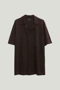 Camicia Collo Bowling in Lino Cotone