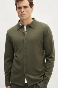 Camicia in Lana Merino