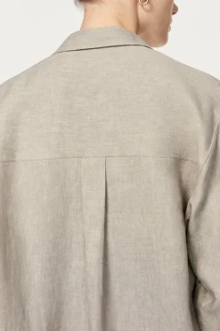 Camicia Over in Twill di Lino