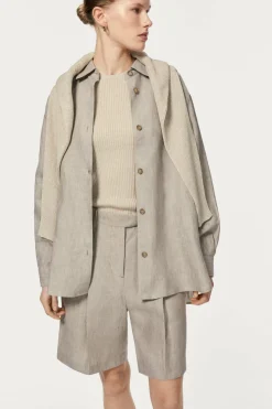 Camicia Over in Twill di Lino