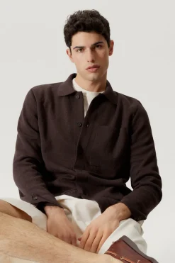 Camicia Overshirt in Lino Cotone