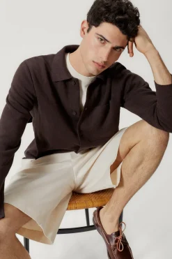 Camicia Overshirt in Lino Cotone