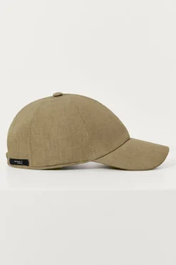 Cappellino Baseball in Twill di Lino