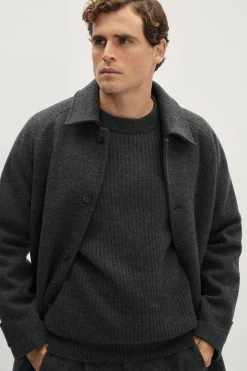 Cappotto in Lana Cardata