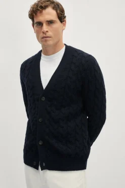 Cardigan Aran in Lana Cardata