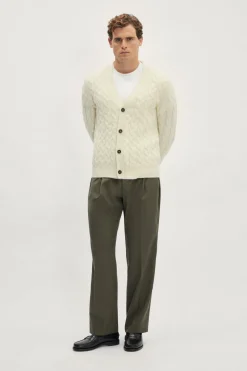 Cardigan Aran in Lana Cardata