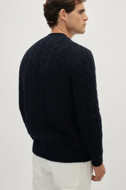 Cardigan Aran in Lana Cardata