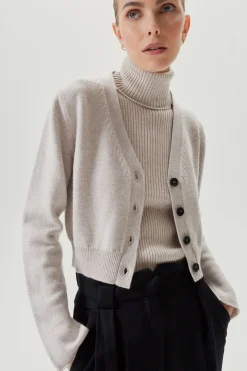 Cardigan Crop in Lana Merino