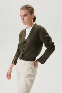 Cardigan Crop in Lana Merino