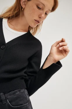Cardigan Crop in Lana Merino