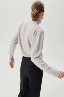Cardigan Crop in Lana Merino