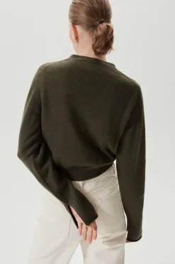 Cardigan Crop in Lana Merino