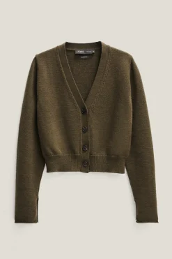 Cardigan Crop in Lana Merino