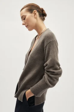 Cardigan in Lana cardata