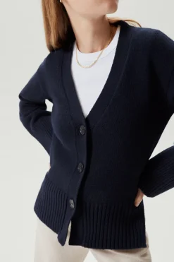 Cardigan in Lana cardata