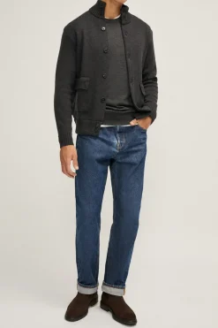 Giacca a Collo Alto in Lana Merino - Versione Imperfect