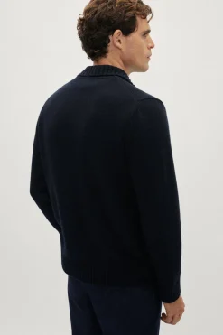 Giacca di maglia in Lana Cardata