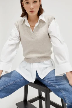Gilet in lana Merino
