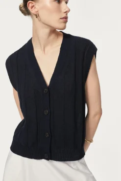 Gilet in Lino Rigenerato