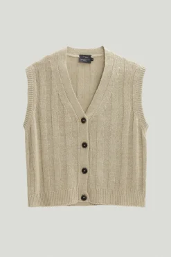 Gilet in Lino Rigenerato