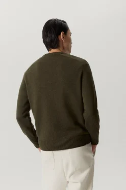 Girocollo con Spalla a Sella in Lana Merino