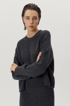Girocollo Oversize in Lana Cardata