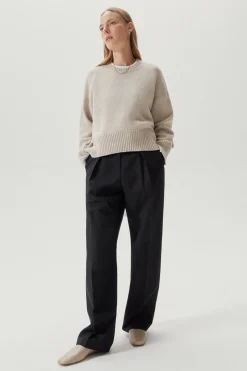 Girocollo Oversize in Lana Cardata