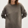 Girocollo oversize in Lana Cardata