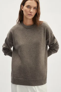 Girocollo oversize in Lana Cardata