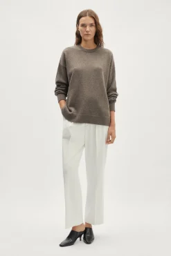 Girocollo oversize in Lana Cardata