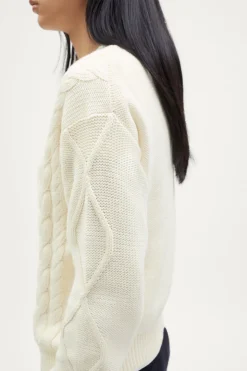 Girocollo Tricot Aran in Cotone Organico