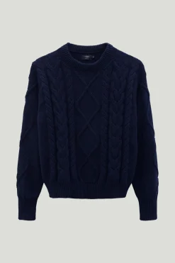 Girocollo Tricot Aran in Cotone Organico