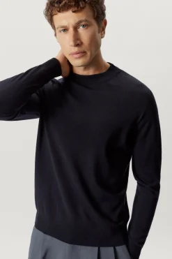 Maglia con Collo Perkins in Lana Ultrasoft