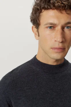 Maglia con Collo Perkins in Lana Ultrasoft