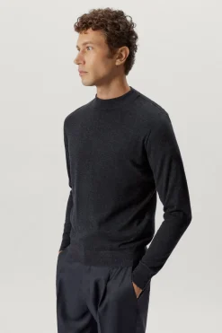 Maglia con Collo Perkins in Lana Ultrasoft