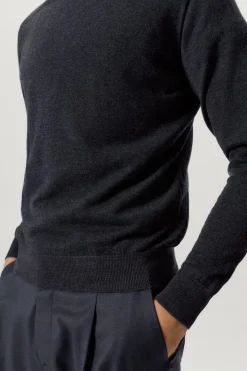 Maglia con Collo Perkins in Lana Ultrasoft