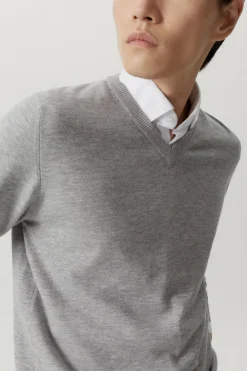 Maglia con Scollo a V in Lana Ultrasoft