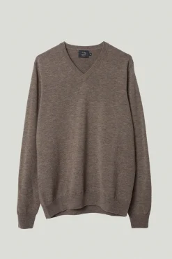 Maglia con Scollo a V in Lana Ultrasoft