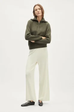 Maglia con scollo Zip in Lana Merino