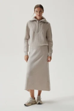 Maglia con Zip in Lana Merino