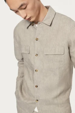 Overshirt in Twill di Lino