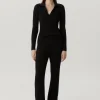 Pantalone a coste in Lana Merino