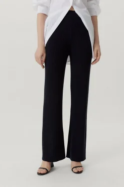 Pantalone a coste in Lana Merino